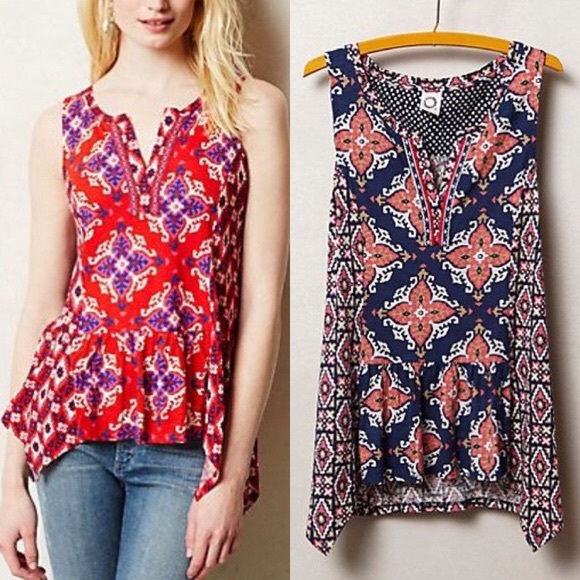 Anthropologie Tops - Anthropologie Akemi + Kin Top Tank Peplum Stretch